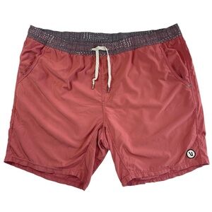 Vuori Kore Shorts Mens XL Red Lined 7’ Inseam Active Training Performance